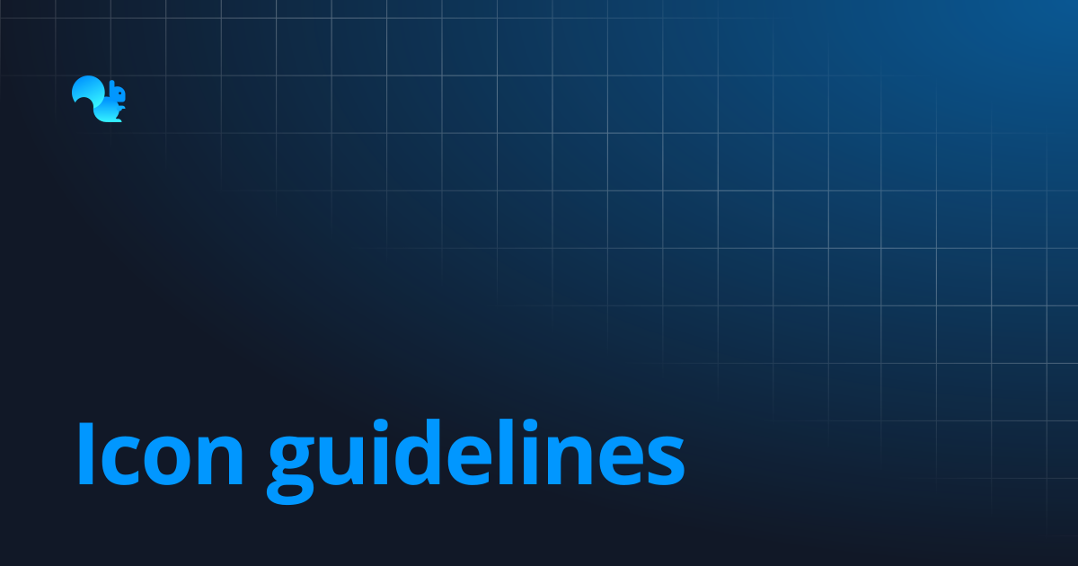 Icon guidelines | Squirrel Addon Documentation | Learn - Squirrel365