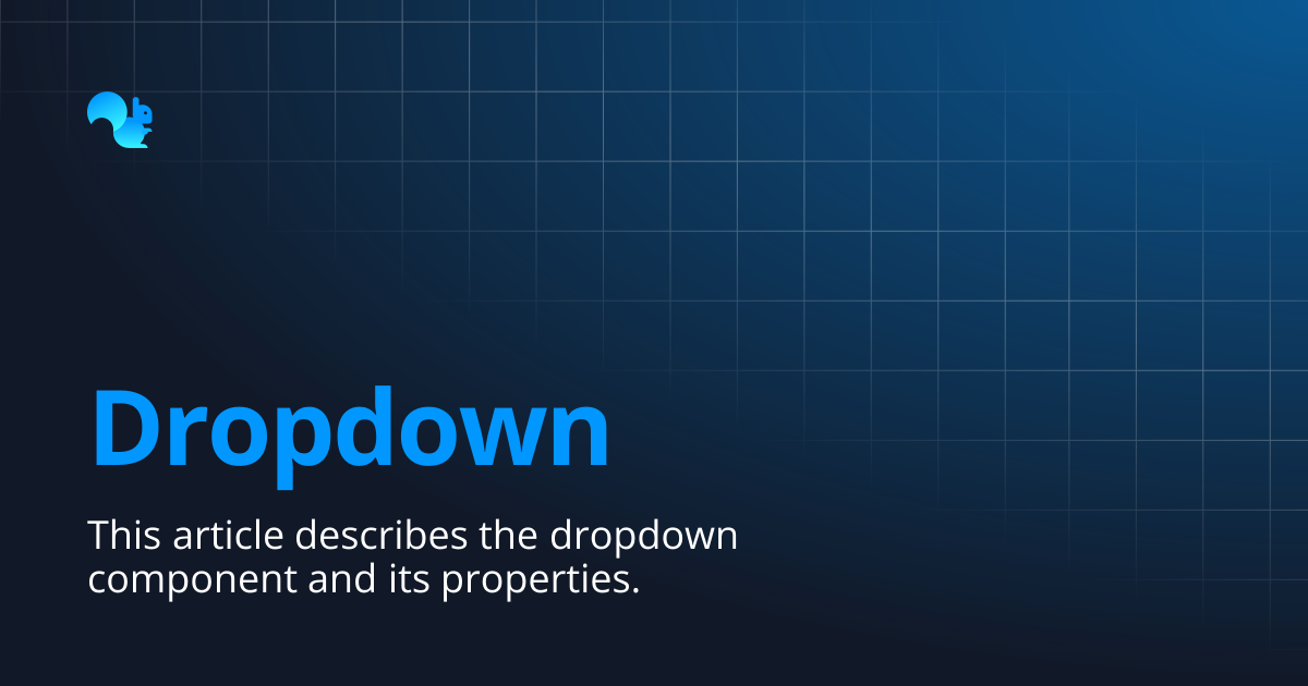 Dropdown | Learn - Squirrel365